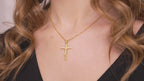 Jesus Crucifix Necklace in Sterling Silver or Gold