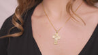 Jesus Crucifix Pendant Necklace in Sterling Silver