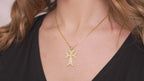 Armenian Khachkar Cross Necklace in Sterling Silver
