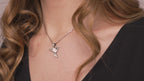 Origami Dove Pendant Necklace in Yellow Gold Vermeil