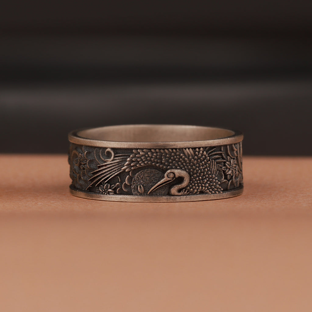 Swan Maiden Valkyrie Ring in Sterling Silver or Gold